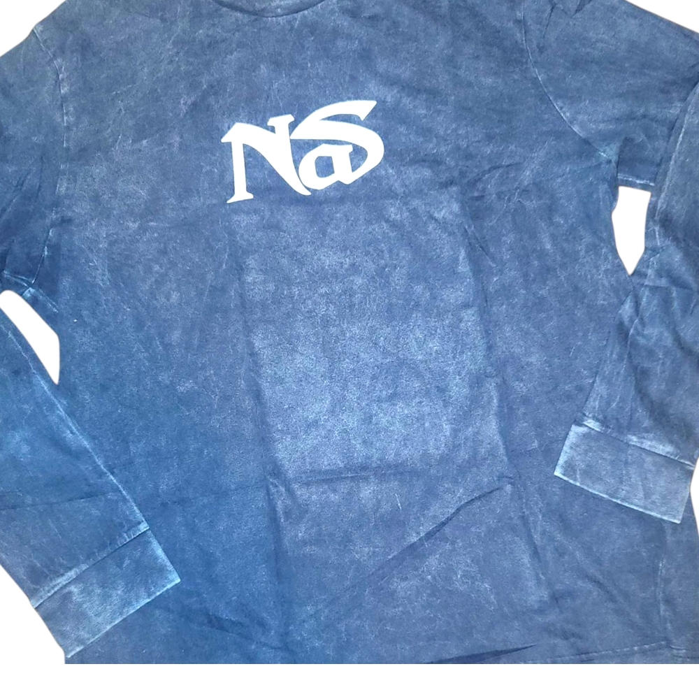 Vintage ☆ HipHop ☆ Nas ☆ If I Ruled The World StoneWashed LongSleeve Tshirt